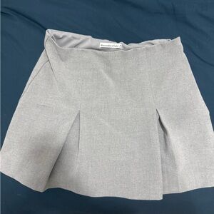 Abercrombie & Fitch Light Gray Mini Skirt